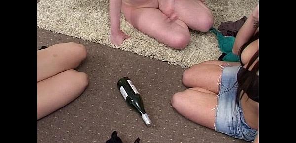  Amber, Bex & Maisie play Strip Spin-the-Bottle